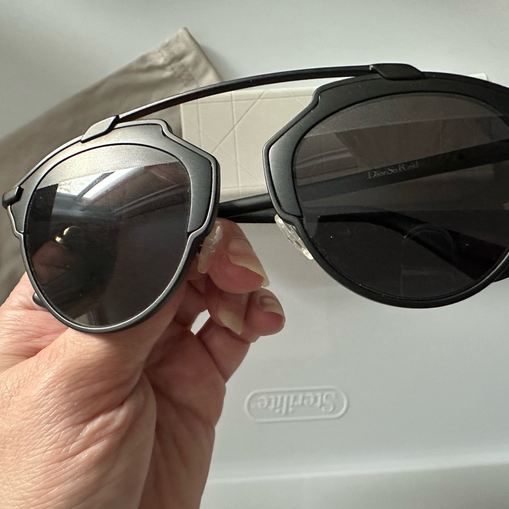Dior So Real Black aviator sunglasses - Picture 3 of 4